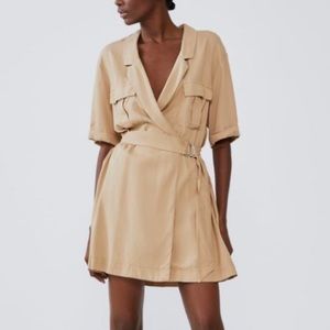 Zara mini wrap dress